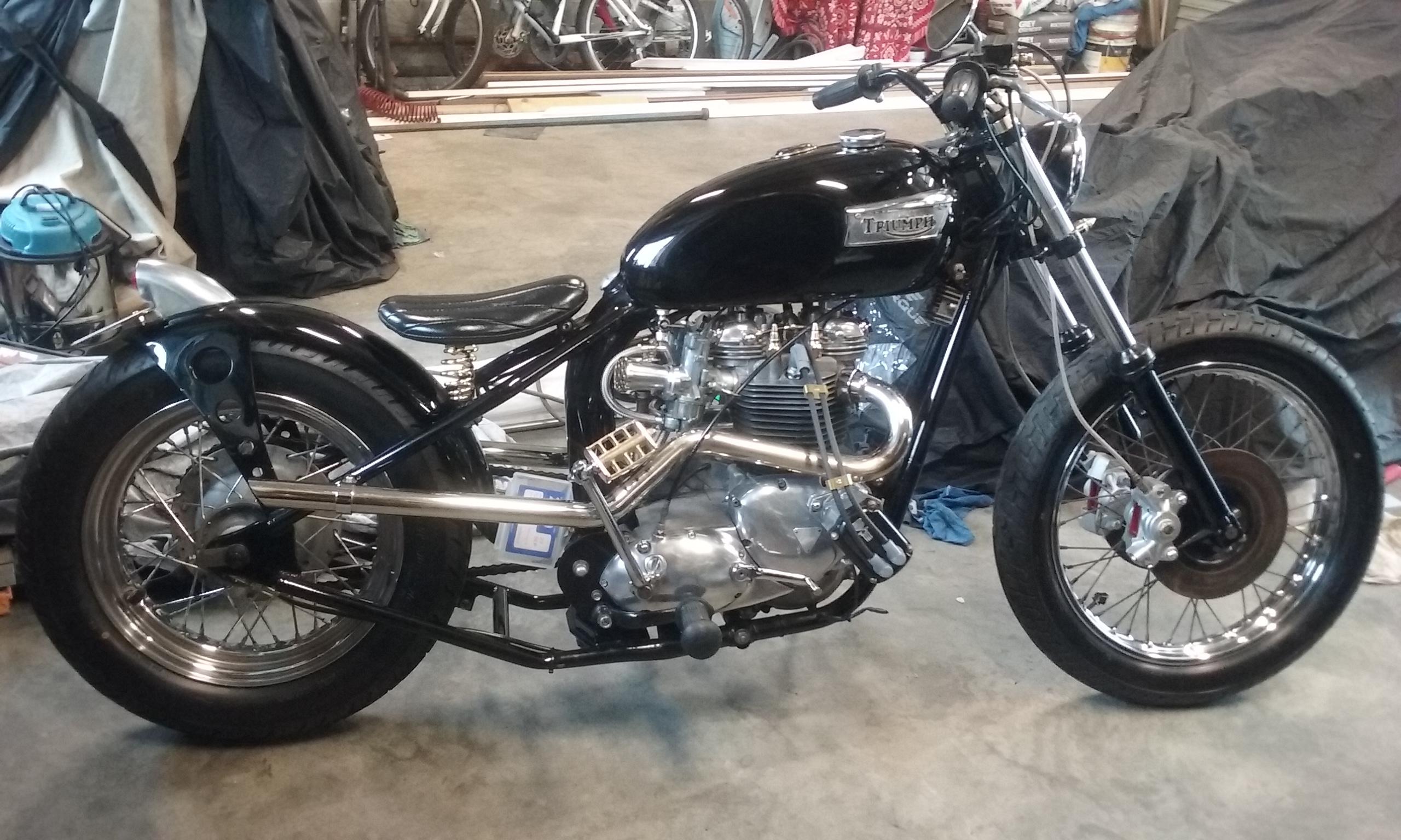 triumph t100 chopper